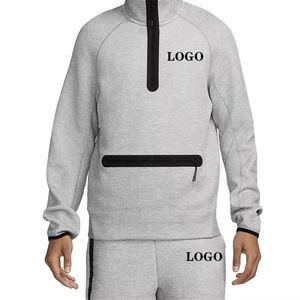 <span class=keywords><strong>Felpa</strong></span> Tecnica in Lana con Mezza <span class=keywords><strong>Zip</strong></span> Personalizzata dal Produttore, Alta Qualità, Anti-Pilling e Spalle Scivolate - Product Image 1