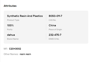 Résine de colophane de qualité supérieure, grade WW, CAS 8050-09-7, pour la fabrication d'encre, de revêtements et d'adhésifs - Product Image 6