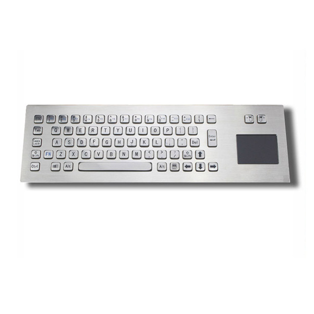 high quality custom USB Industrial grade waterproof and explosion-proof metal keyboard with touchpad