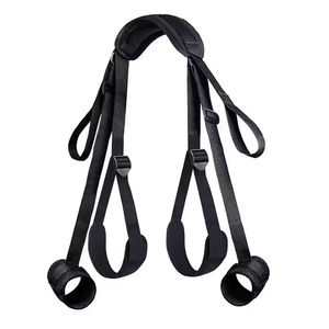 Kit de bondage pour adultes, ensemble de restraints pour lit, étanche, respectueux de l'environnement, menottes, sangles réglables pour le cou, la cuisse et la cheville, SM pour couples - Product Image 6