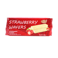 Vente en gros gaufrettes goût fraise chocolat noix de coco noisette gaufrettes biscuits bon marché