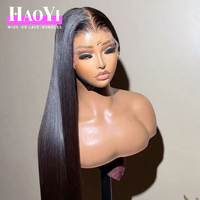 30 Zoll Rohe Vietnamesische Echthaar-Perücken mit Lace Front, Großhandel, Mink Brasilianisch, 13x6, Knochenglatt, Naturfarbe, HD Lace Frontal Perücken