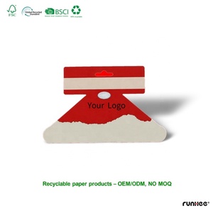 Paños para eructar <span class=keywords><strong>de</strong></span> bebé y colgadores <span class=keywords><strong>de</strong></span> cartón para baberos infantiles - Diseño vintage ecológico para exhibición en tiendas/boutiques - Product Image 1