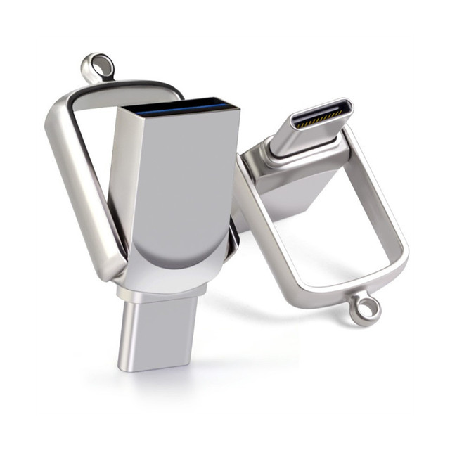 Bulk Cheap Mini Metal USB 3.0 8gb 16gb 32gb 64gb 128gb Type C USB Flash Drives with Custom Logo Printing