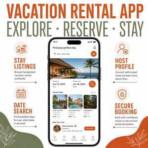 Développement d'une application de <span class=keywords><strong>location</strong></span> de <span class=keywords><strong>vacances</strong></span> personnalisée pour iOS et Android avec listes de locations et disponibilités - Product Image 2