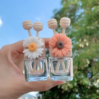 Bouteille De parfum en verre vide, désodorisant De voiture, flacon diffuseur De voiture étanche avec Clip