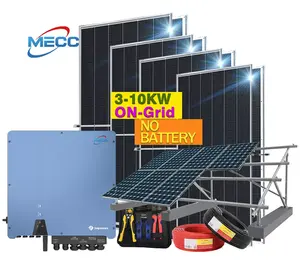 MECC 2024 3KW 6KW 8KW 5KW 10KW Complete Solar Panel Kit 3000 Watt On Grid Solar System For Home