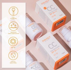 Kin tono ajuste <span class=keywords><strong>CC</strong></span> <span class=keywords><strong>SPF</strong></span> <span class=keywords><strong>50</strong></span> base naturaleza piel maquillaje hidratante cara protector solar corrector brillo BB crema - Product Image 3