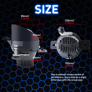 Luces <span class=keywords><strong>antiniebla</strong></span> para coche, lente Bi Led, impermeable IP67, 12V, 3000K, 6000K, accesorios de <span class=keywords><strong>faros</strong></span> biled para <span class=keywords><strong>Nissan</strong></span> - Product Image 6