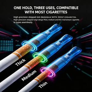 Filtros Desechables para Cigarrillos con Boquilla Suave, Perlas con Sabor a Frutas y Menta, Ajuste Universal para Cigarrillos Regulares/Medianos/Delgados - Product Image 2
