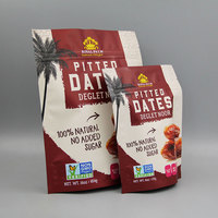 Sacs d'emballage de dates avec logo personnalisé de haute qualité pochettes sur support de dates debout sacs de dates en gros