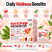 Pack Nutrition Quotidienne Omega CoQ10 Vitamine D3 Marque Blanche – Fabricant OEM ODM Formule Personnalisée