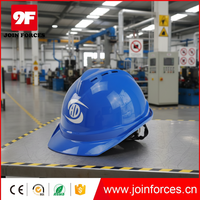 Casque de sécurité industriel léger 9F 6 Point Glow ABS avec haute résistance aux chocs, norme GB2811-2019, option de logo personnalisé