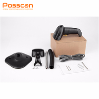 Pemindai Berkabel Otomatis Pistol Barcode 1d USB Android Laser Genggam Pembaca Kode Qr Data Nirkabel