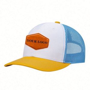 Gorra Trucker de Malla Richardson de Perfil Alto y Estructurada de 6 Paneles con Parche de Cuero, Calidad Australiana, Personalizada al por Mayor - Product Image 6