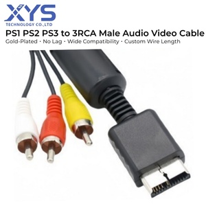 <span class=keywords><strong>Cable</strong></span> de vídeo PS1 PS2 PS3 a 3RCA, <span class=keywords><strong>cable</strong></span> de <span class=keywords><strong>audio</strong></span> macho personalizado dedicado para consolas de juegos - Product Image 1