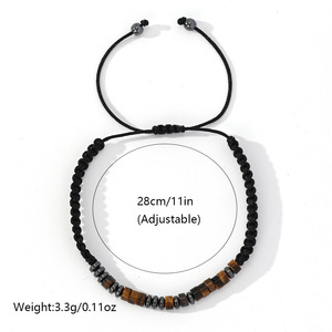 Gelang manik-manik trendi kode Morse untuk gelang tenunan tangan manik kayu tali <span class=keywords><strong>Magnet</strong></span> desain inovatif baru - Product Image 5