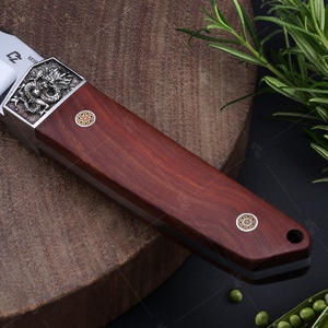 Couteau de survie créatif en acier inoxydable fait main de qualité DIY avec manche en bois, lame fixe tactique pour l'extérieur, personnalisable OEM - Product Image 3