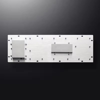 Clavier industriel métallique USB filaire avec trackball, étanche IP65, compatible avec Windows/Linux/Mac pour machine CNC
