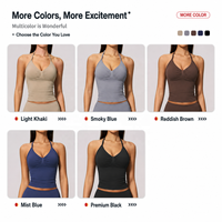 Set Yoga Seamless High Waist Plus Size Wanita, Tank Top Pengangkat Bokong, Legging Kompresi Fitness, Bahan Bernapas Empat Arah