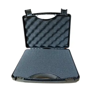 Plastic briefcase with handle lightweight for universal packaging and case black carry handle plastic injection mold