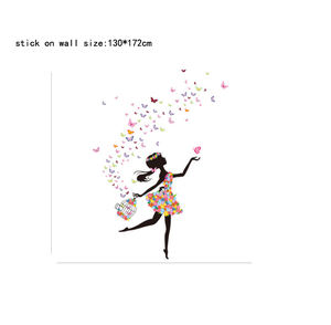 Decoración del Hogar, Adhesivos de Pared 3D Removibles con Diseño de Jaula de Pájaros y Mariposas para Habitación Infantil - Product Image 6