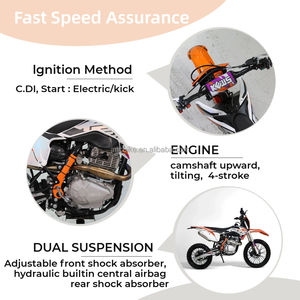 Vente en gros Dirt Bike Enduro <span class=keywords><strong>125CC</strong></span> course rapide Moto tout-terrain pour adulte 4 temps Motocross <span class=keywords><strong>Trail</strong></span> Pit Bike - Product Image 3