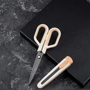 Fizz特氟龙二合一剪刀艺术刀组合套装安全不锈钢锋利艺术刀切割胶带