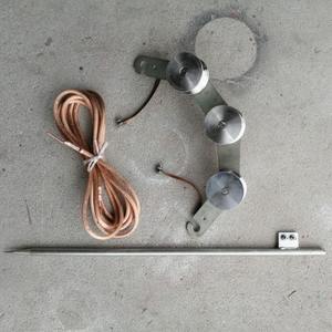 Fournisseur de roues en aluminium moulé SJL-100 et de roues en fonte SJT-100, type crochet, pour mise à la terre à trois roues - Product Image 2