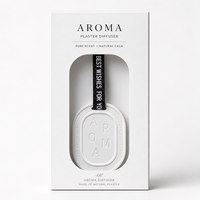 Coffret Cadeau Prêt à l'emploi : Diffuseur d'Arômes en Plâtre, Pastille Désodorisante Suspendue pour Voiture, Disque Parfumé pour Placard et Armoire, Pierre d'Aromathérapie en Gypse