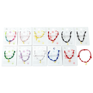 Golden Lightning Stainless Steel Seven Star Knot <b>Bracelet</b> Pulsera Handmade Fashion Jewelry 12Pcs <b>Set</b> - Product Image 2