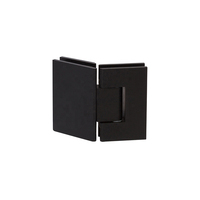 90 degré Charnière De Porte De Douche En Verre de Haute Qualité En Acier Inoxydable Porte et Fenêtre Charnières noir 8-12mm sans cadre porte en verre charnière
