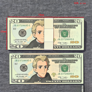 200 pièces de billets factices en dollars américains de qualité supérieure, billets en papier de 20, 50, 100 dollars réalistes, argent factice pour <span class=keywords><strong>films</strong></span>, jouets, 78*33mm, taille 50% - Product Image 1
