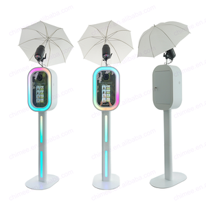 Party Events Photo Machine Oval DSLR Photo Booth Mirror Photo Booth con pantalla táctil LCD de 13,3 "Flash Photo Booth Metal Shell - Product Image 2