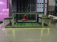 Jeu de football interactif sur banc avec éclairage LED, machine de jeu de football sous table Subsoccer