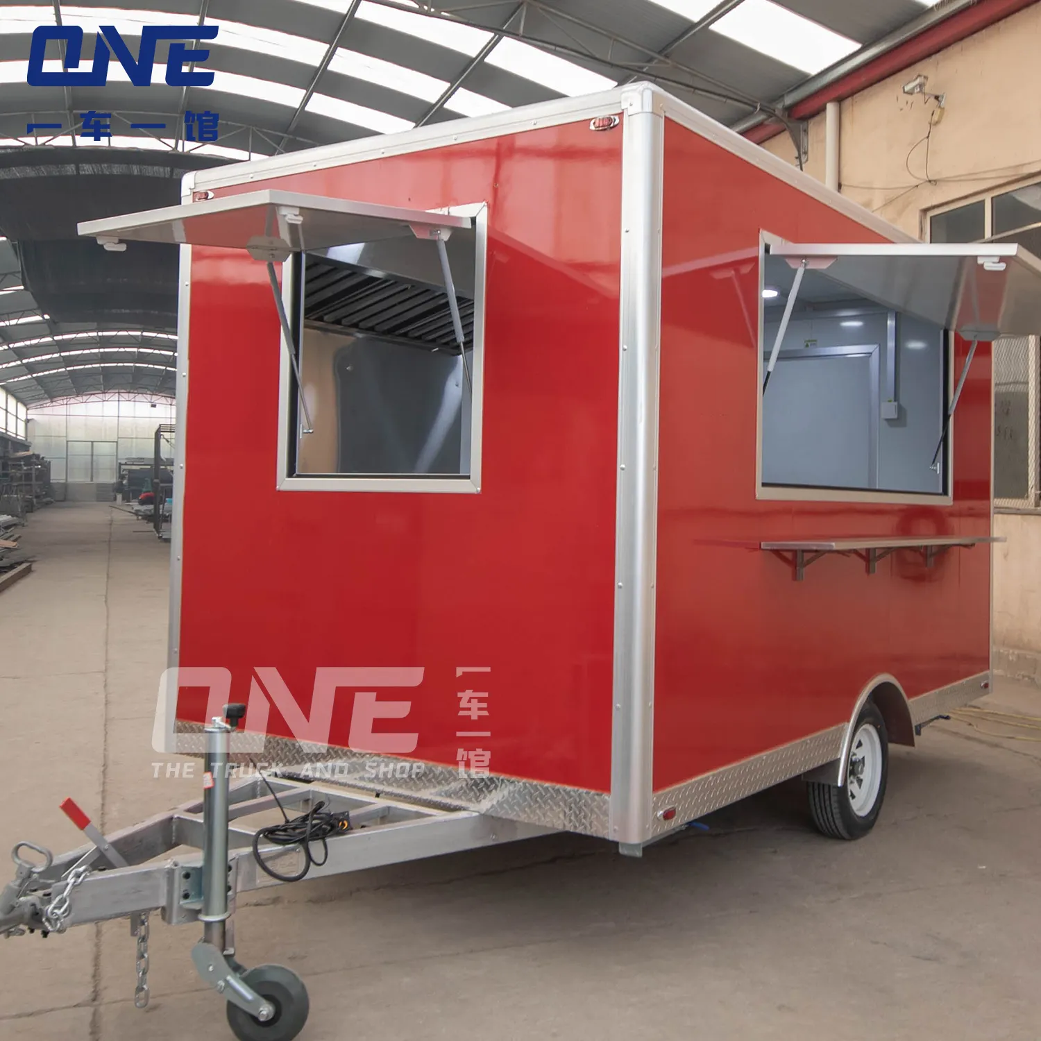 Cà phê di động cửa hàng kem xe tải trang bị đầy đủ thực phẩm nhỏ Xe tải thực phẩm Trailer với đầy đủ thiết bị nhà bếp