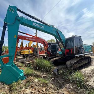 Excavatrice hydraulique sur chenilles d'occasion Kobelco SK200 SK200-8 SK200-10 de 20 tonnes, moteur Hino, de haute qualité, d'origine japonaise, en bon état - Product Image 3