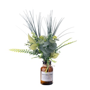 CallaFloral Ramo de Eucalipto Artificial Verde de Plástico, Decoración para Bodas, Estilo INS, Decoración para el Hogar, Arreglo para Jarrón - Product Image 5