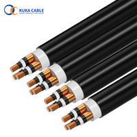 Câble d'alimentation non blindé de haute qualité à trois conducteurs 35-400mm² 12/20kV XLPE PVC avec conducteur en cuivre/aluminium pour la distribution d'énergie