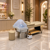 Kursi Cuci Rambut Pijat Elektrik Thai Massage Head Spa Shampoo Bed untuk Salon Kecantikan, Terapi Air
