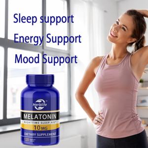 Melatonina 10mg para Dormir, Suplemento Dietético para un Sueño Más Prolongado, Suministro para 4 Meses, 120 Cápsulas, Venta al por Mayor OEM/ODM - Product Image 3