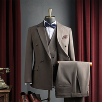 Nouvelle Collection 2026 – Costume Décontracté 3 Pièces pour Homme, Coupe Slim, Idéal Mariage et Banquet – Blazer, Pantalon et Gilet – Ensemble de Luxe pour Marié – Noir