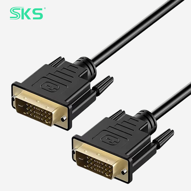 24+1 DVI Male to Male Injection Mold Cable Shielded Digital Video Cord for Gaming Monitor Desktop PC CCTV Host Connection