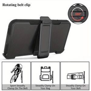 Bao da <span class=keywords><strong>Robot</strong></span> Điện thoại di động Trường hợp đối với Samsung Galaxy A13 A32 A22 A06 A42 A82 gồ ghề vành đai Clip Heavy Duty Defender Cover quay lại - Product Image 4
