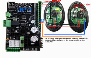 IP55 cancello automatico sicuro singolo fascio sensore a infrarossi sensore fotocellula dispositivo esterno universale - Product Image 5