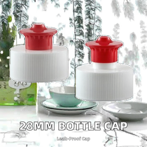 Tapa de Botella de Plástico de 28 mm con Función de Empujar y Tirar, Tapas y Cierres - Product Image 2