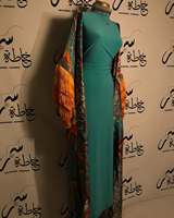 Abaya ouverte classique 2026 Eid Robe verte avancée Design exquis perlé Abaya spéciale pour fille musulmane Robe longue légère d'été Eid