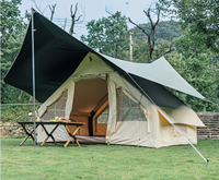 Tente double gonflable en tissu Oxford 420D, résistante aux UV, imperméable, portable, pour toutes les saisons, idéale pour le camping, les voyages et la maison - Vente chaude