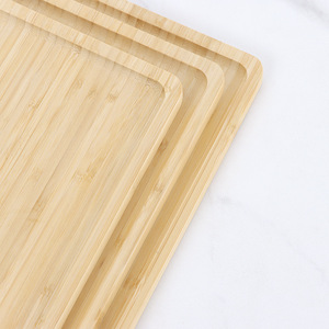 Planche à découper en bambou japonais, plateau <span class=keywords><strong>rectangulaire</strong></span> poli, <span class=keywords><strong>plat</strong></span> pour hôtel, cuisine occidentale, gâteau aux fruits, barbecue, restauration - Product Image 4