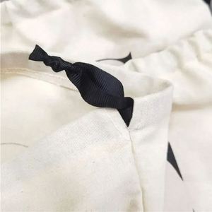 Small Promotion Storage <b>Pouch</b> Custom Logo Printed Cotton <b>Pouch</b> <b>Drawstring</b> Bag Organic Cotton Packing <b>Pouch</b> With Black Ribbon - Product Image 2